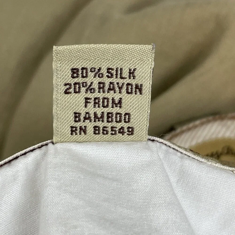 Banana Republic Pants Men's Size 36 Silk Rayon Straight Office Career Comfort‎